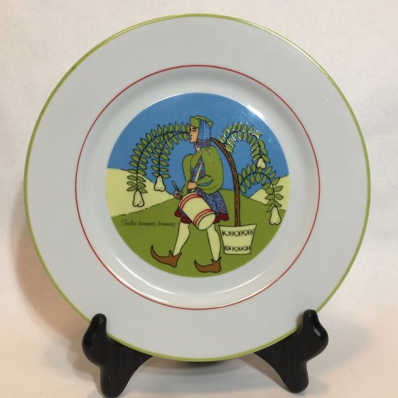 Twelve Days Of Christmas 10 Inch Plate 12 Drummers - Picture 1 of 6